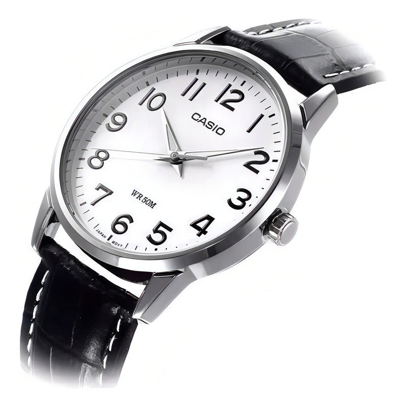 Reloj Casio Original Ltp-1303l-7b Mujer Oficial Granimp Negro Blanco