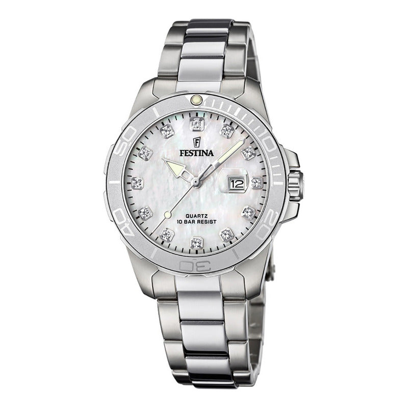 Reloj Festina Mujer F20503/1  Original Plateado