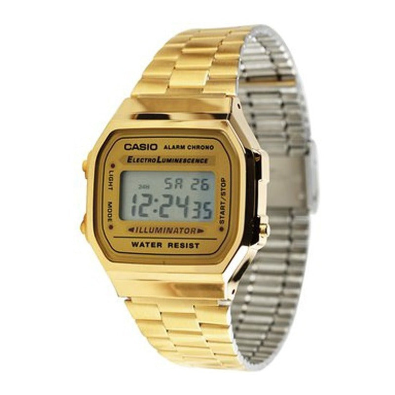 Reloj Casio Vintage A-168wg-9 Nuevo Original/relojesymas Dorado