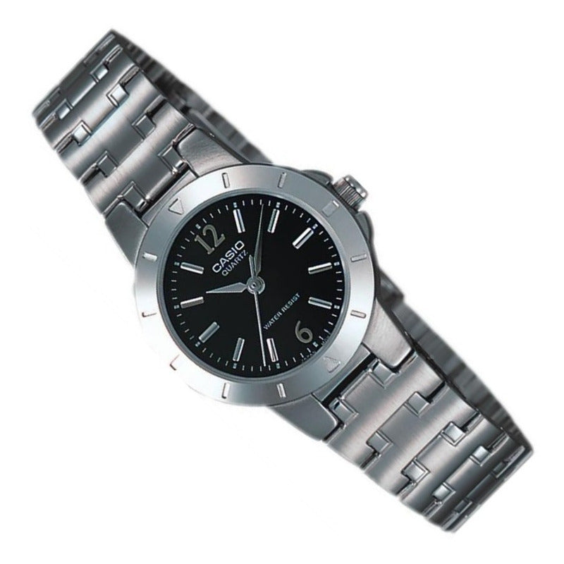 Reloj Cario Mujer Modelo Ltp-1177a-1adf Plateado