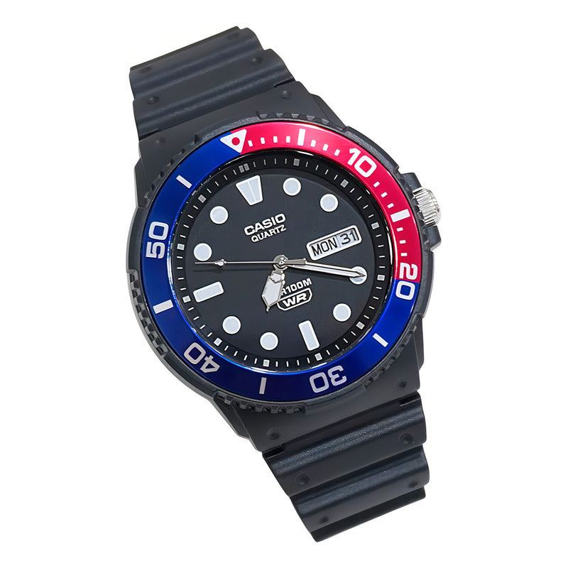 Reloj Analógico Casio Mrw-230h-1e2vdf Para Hombre Con Correa De Resina Negra Negro