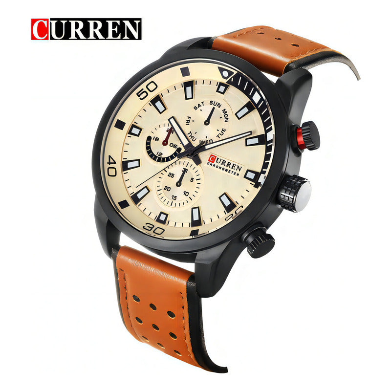 Reloj Curren 8250bnwt Marrón Hombre