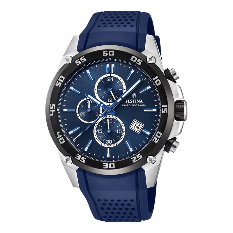 Reloj Para Hombre Festina The Originals F20330/2 Original Azul Negro