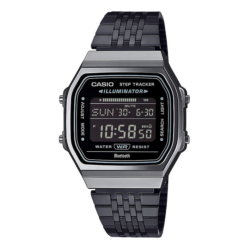 Reloj Casio Digital Metal Bluetooth Abl-100wegg-1b Original Negro Gris