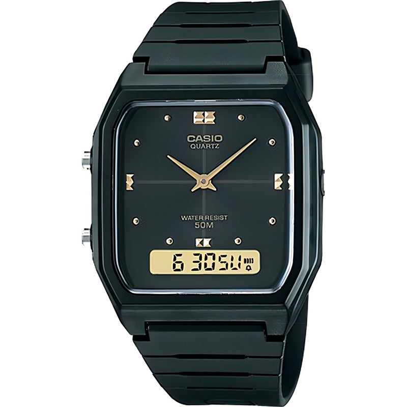 Reloj Casio Vintage Para Mujer Analógico-digital De Cuarzo Negro