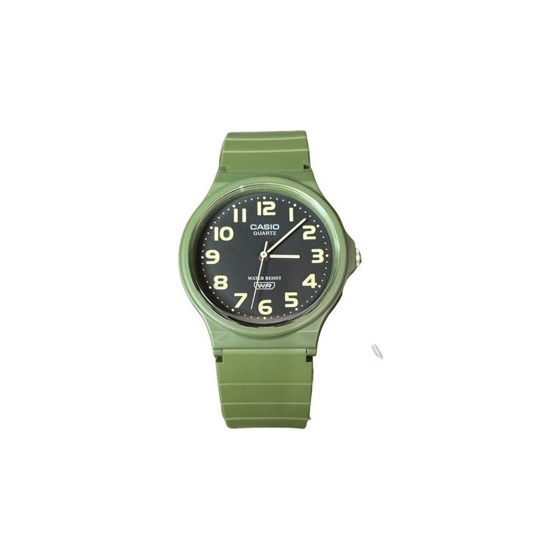 Reloj Casio Mq-24uc-3bdf Hombre Verde Analógico