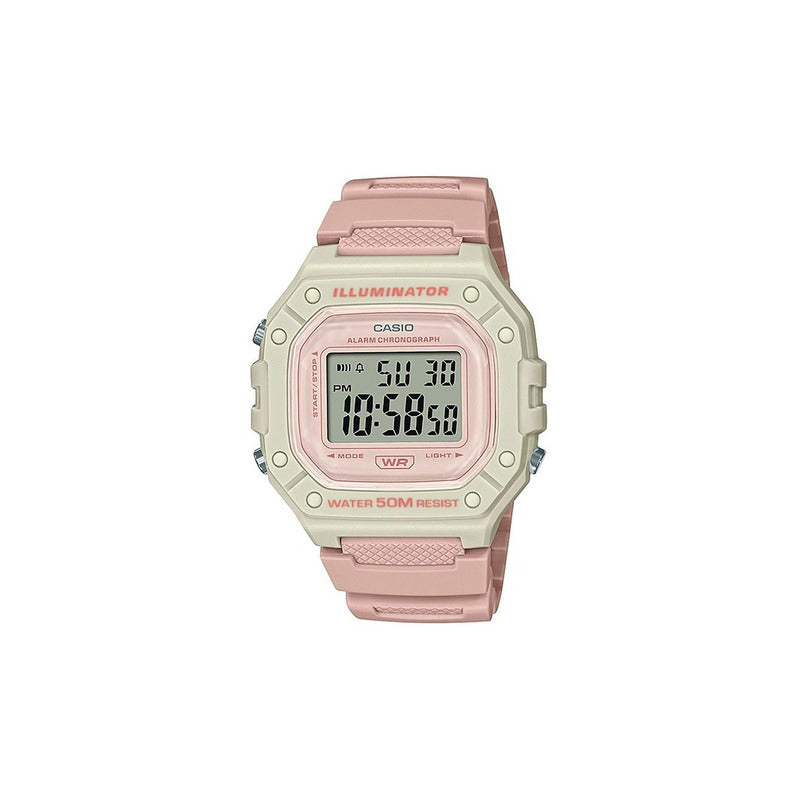 Reloj Mujer Casio W-218hc-4a2v Rosado Original