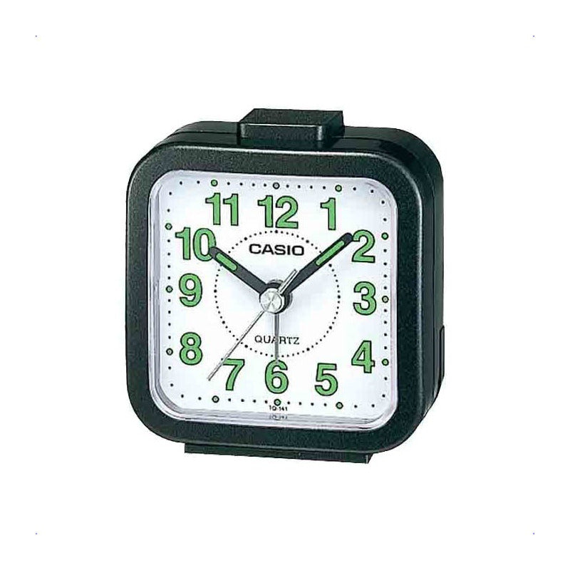 Reloj Despertador Analogico Casio Tq-141-8d Luz Numeros Grandes. Gris