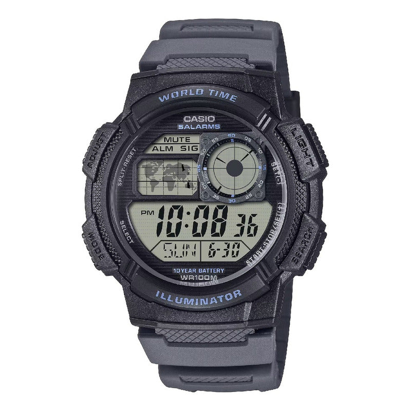 Reloj Casio Ae-1000w-8avdf, Correa Negra, Original Negro