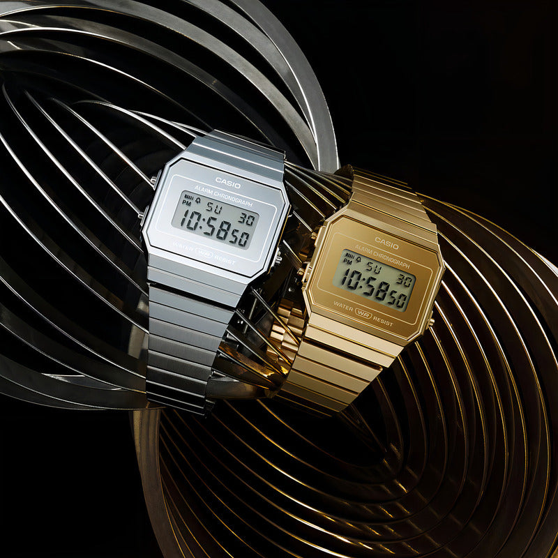 Reloj Casio Vintage Digital Dorado Para Adultos