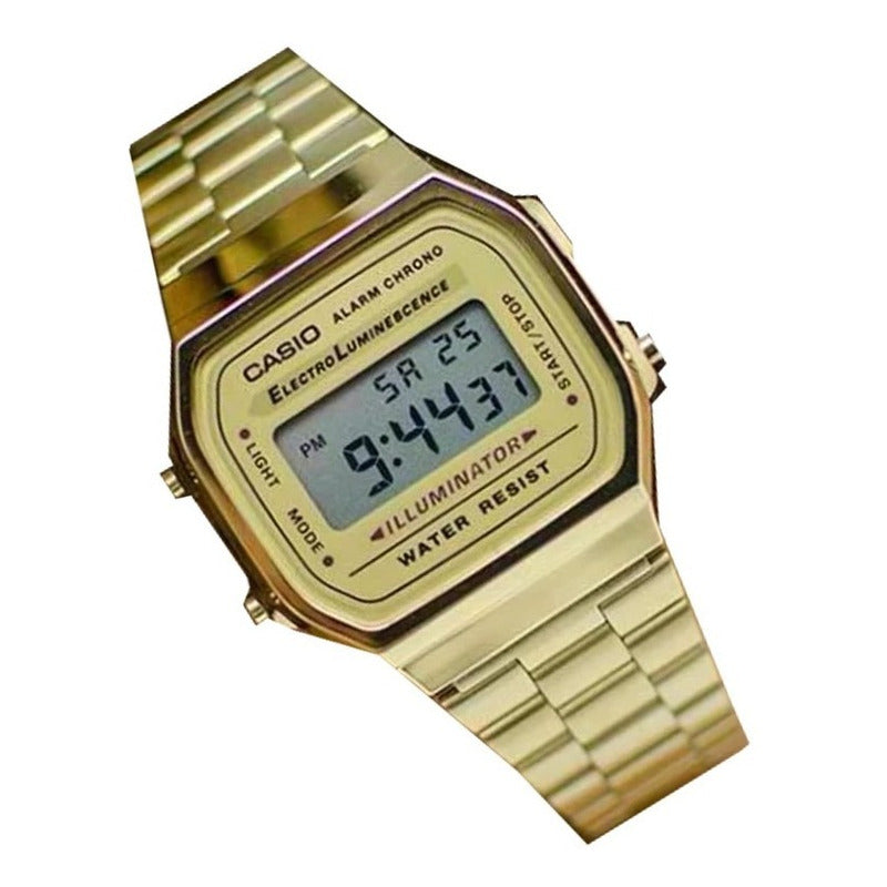 Reloj Casio Vintage A-168wg-9 Nuevo Original/relojesymas Dorado
