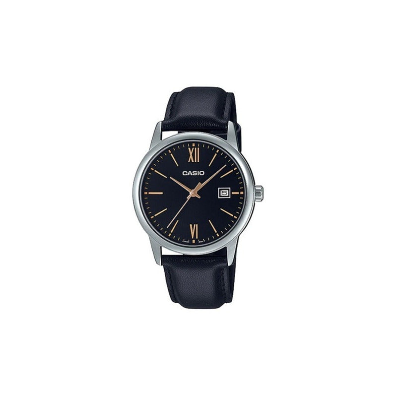 Reloj Casio Mujer Ltp-v002l-1b3 Relojesymas Negro Plateado