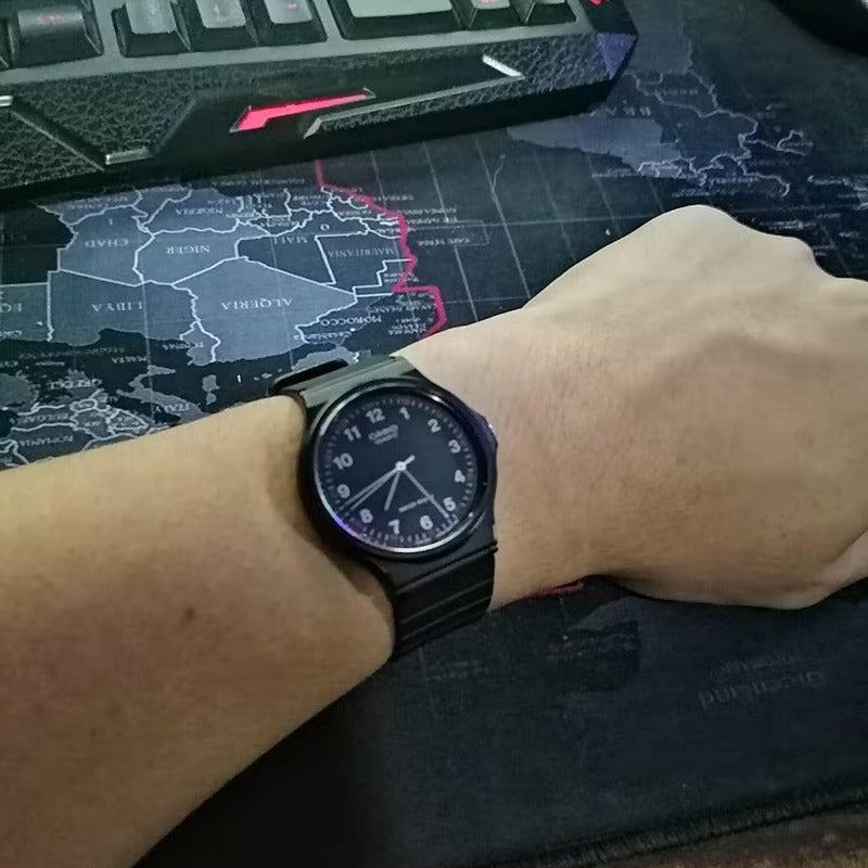 Reloj De Pulsera Casio Collection Mq-24-1b Relojesymas Negro