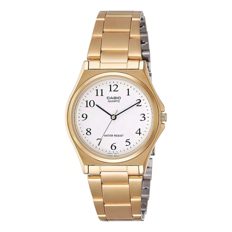 Reloj Casio Dorado Hombre Mtp1130n-7b Color Del Fondo Blanco