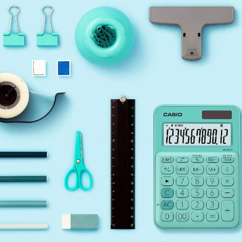 Calculadora Casio Ms-20uc Colores Surtidos Calipso Gn