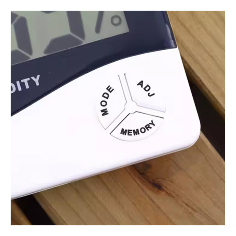 Reloj De Mesa Pantalla Htc-1 Blanco Led Fecha Temperatura Blanco