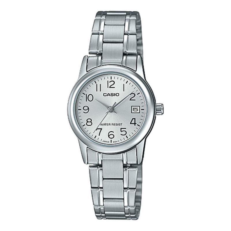 Reloj De Pulsera Casio Ltp-v002d-7b Relojesymas Plateado