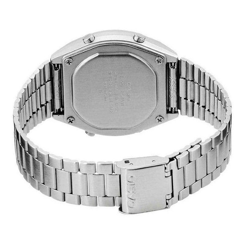 Reloj Casio Vintage B-640wdg-7 Unisex Original Plateado Plateado Plateado