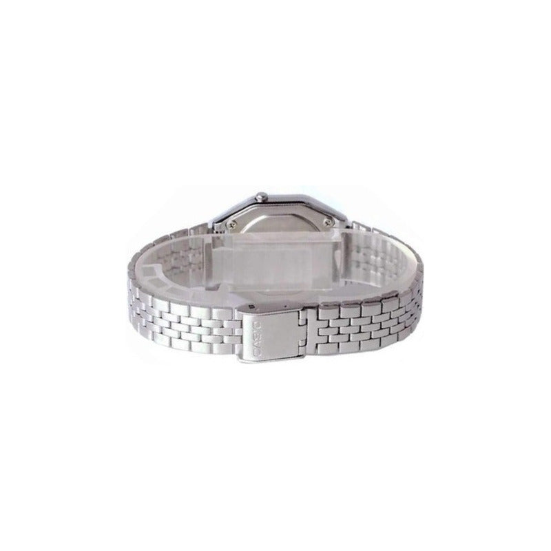 Reloj Casio Mujer La680wa-1df/ Original Plateado Negro