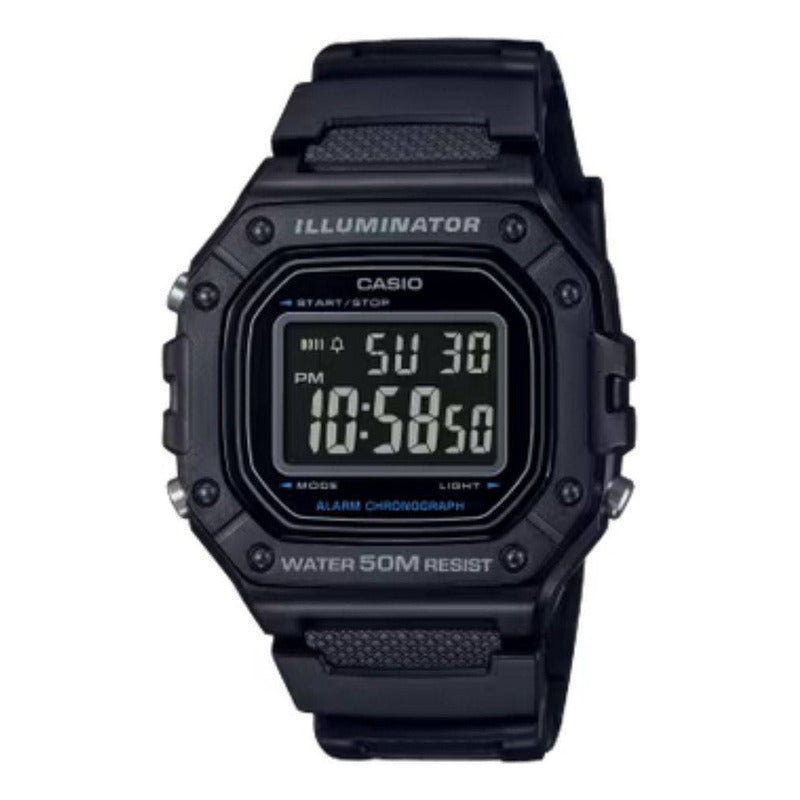 Reloj De Pulsera Casio Youth W-218h-1b Relojesymas Negro