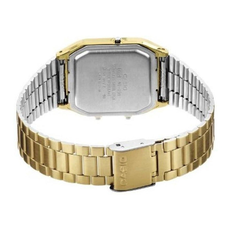 Reloj De Pulsera Casio Aq-230ga-9d Relojesymas Dorado Blanco/dorado