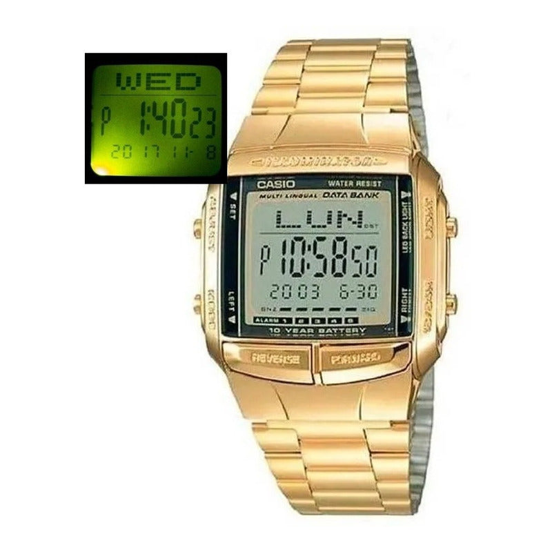 Reloj Casio Unisex Dorado Db-360g-9a  Relojesymas Dorado Gris