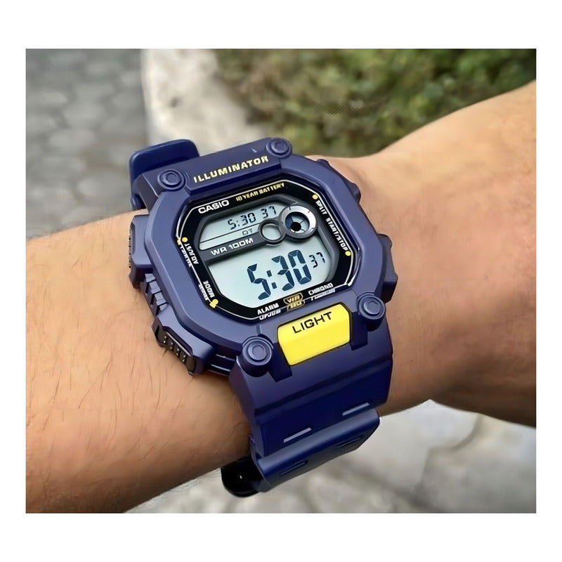 Reloj Casio Original W-737h Colores Surtidos Relojesymass Azul 2a