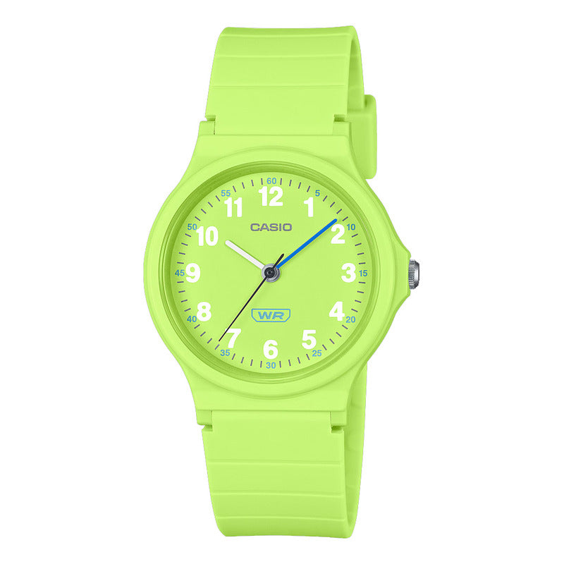 Relol Casio Mujer Lq-24b-3b Gtia Original Verde Lima