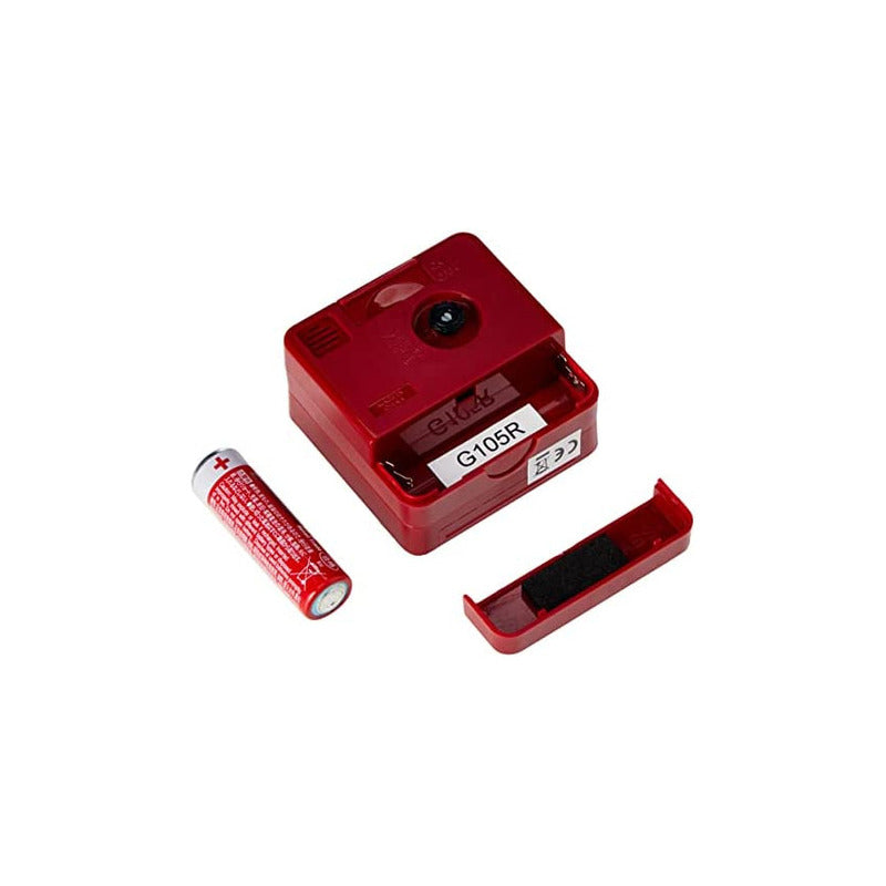 Reloj Despertador Casio Tq-140-4df /relojeria Violeta Color Rojo
