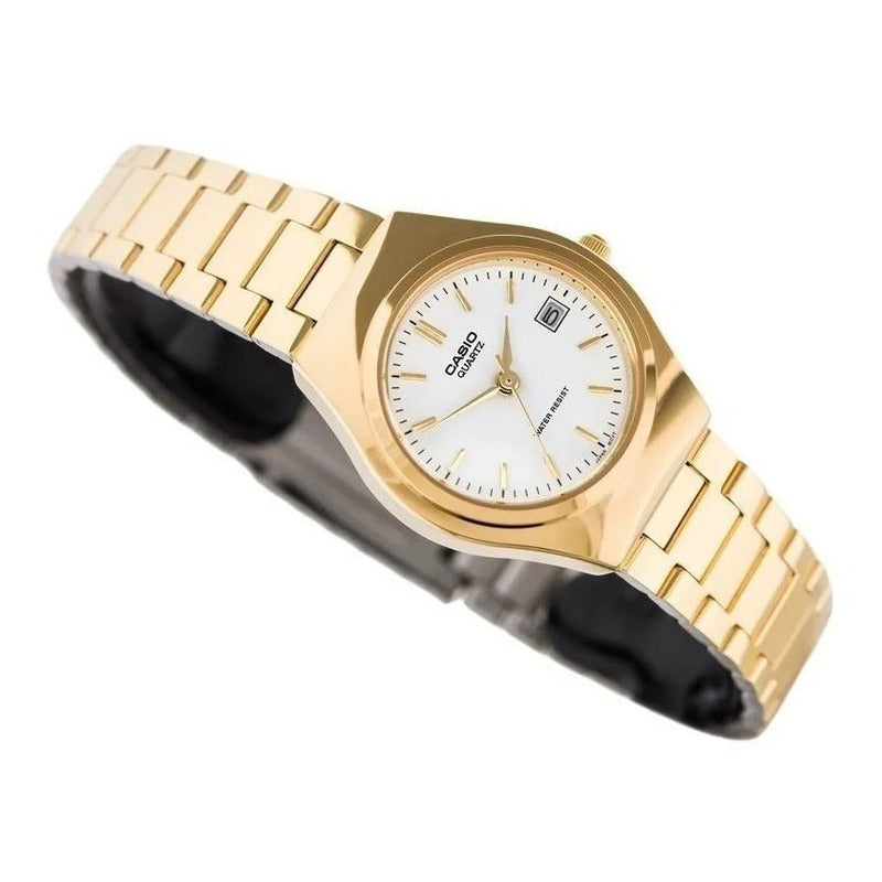 Reloj Casio Ltp-1170n-7a Mujer Dorado Acero Analogo Original