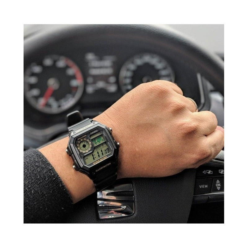 Reloj Casio Ae-1200wh Colores Surtidos/relojesymas Negro