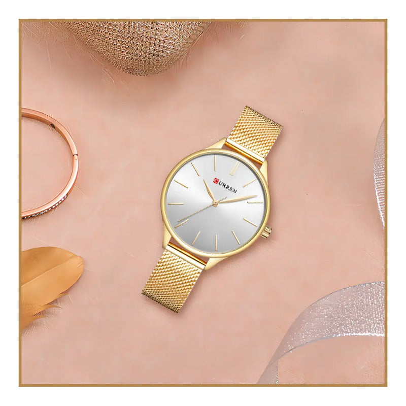 Reloj De Pulsera Curren Cr 9024-4 Para Mujer En Color