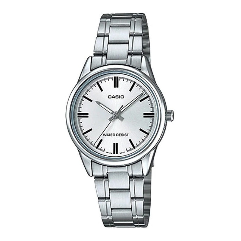 Reloj Casio Mujer Ltp-v005d-7audf Plateado