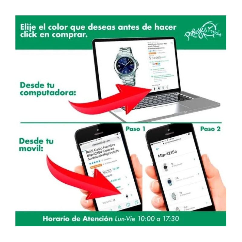 Reloj Casio Hombre Mtp-vd300bl Colores Surtidos/relojesymas