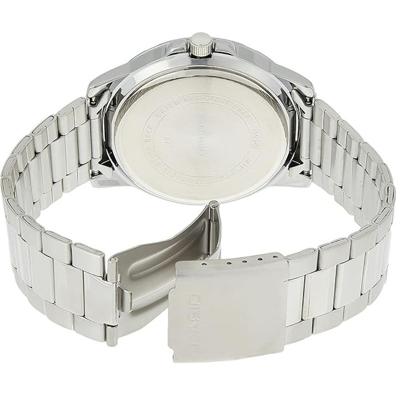 Reloj Pulsera Casio Mtp-vd01d-7cvudf Con Correa De Acero Inoxidable Color Plateado