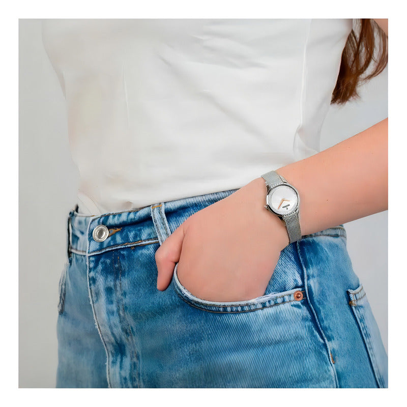 Reloj Festina Dama F20494.1 Mademoiselle Acer Fondo Plateado
