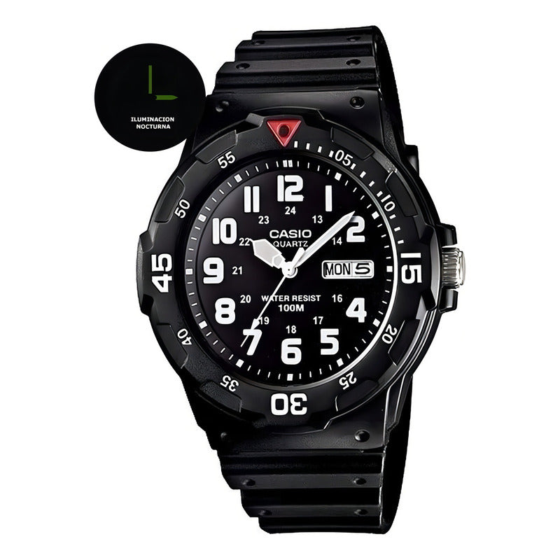 Reloj Casio Mrw-200hc-7b2v Blanco Hombre Celeste Negro