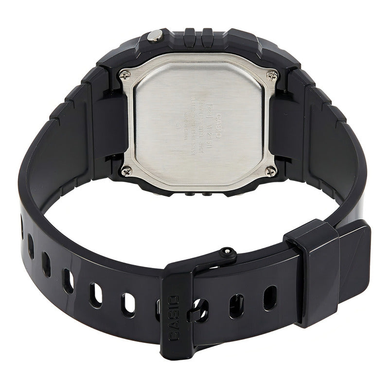 Reloj Mujer Casio Vintage W-215h-8avdf Relojesymas Color De La Correa Negro