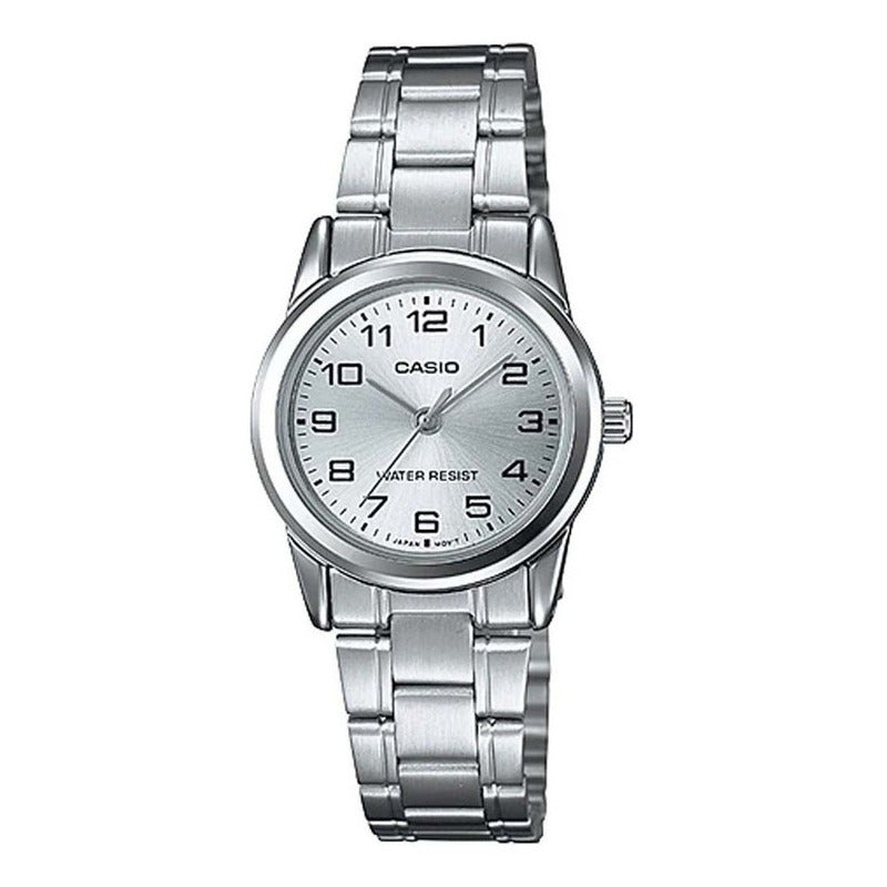 Reloj  Casio Dama Ltp-v001d-7b Relojesymas Plateado Plateado 7b