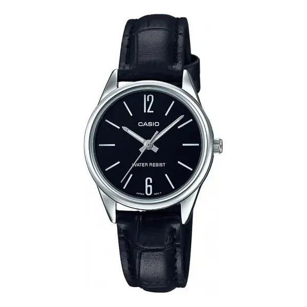 Reloj Casio Ltp-v005l 1bu, Analógico Original Negro Plata