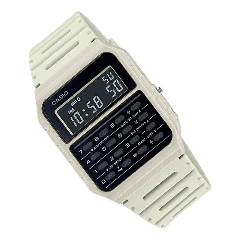 Reloj Calculadora Clasico Casio Ca-53wf-8b Blanco Gris