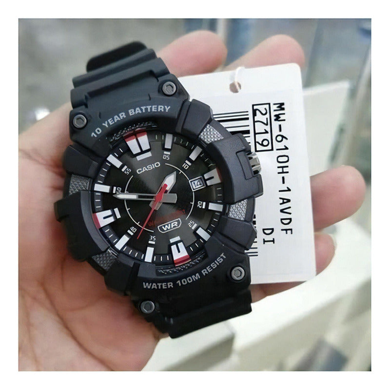 Reloj Casio Hombre Mw-610h-1avdf Black Negro