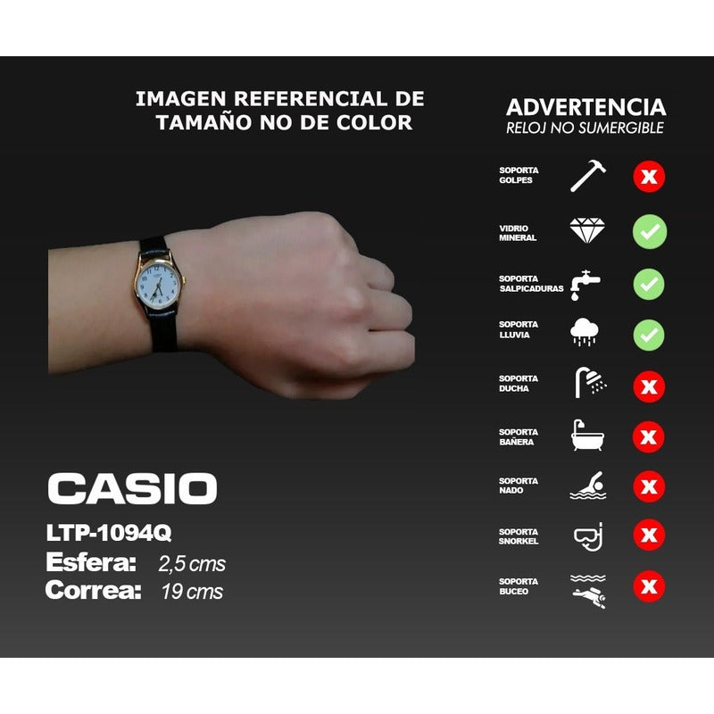 Reloj De Pulsera Casio Youth Lrw-200h-7e2 Relojesymas Blanco