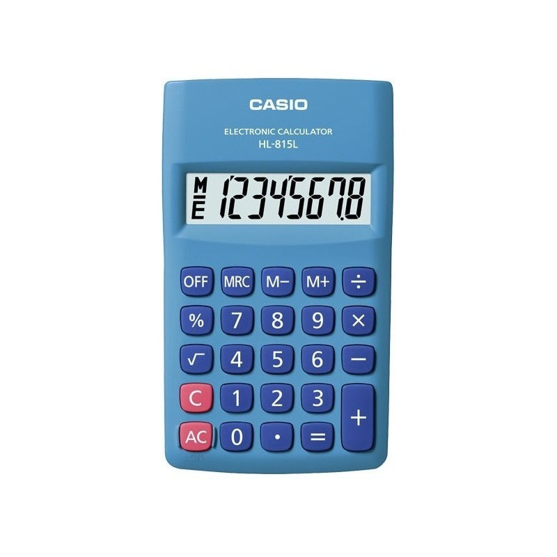 Calculadora Casio Hl-815 Colores Surtidos Relojesymas Celeste