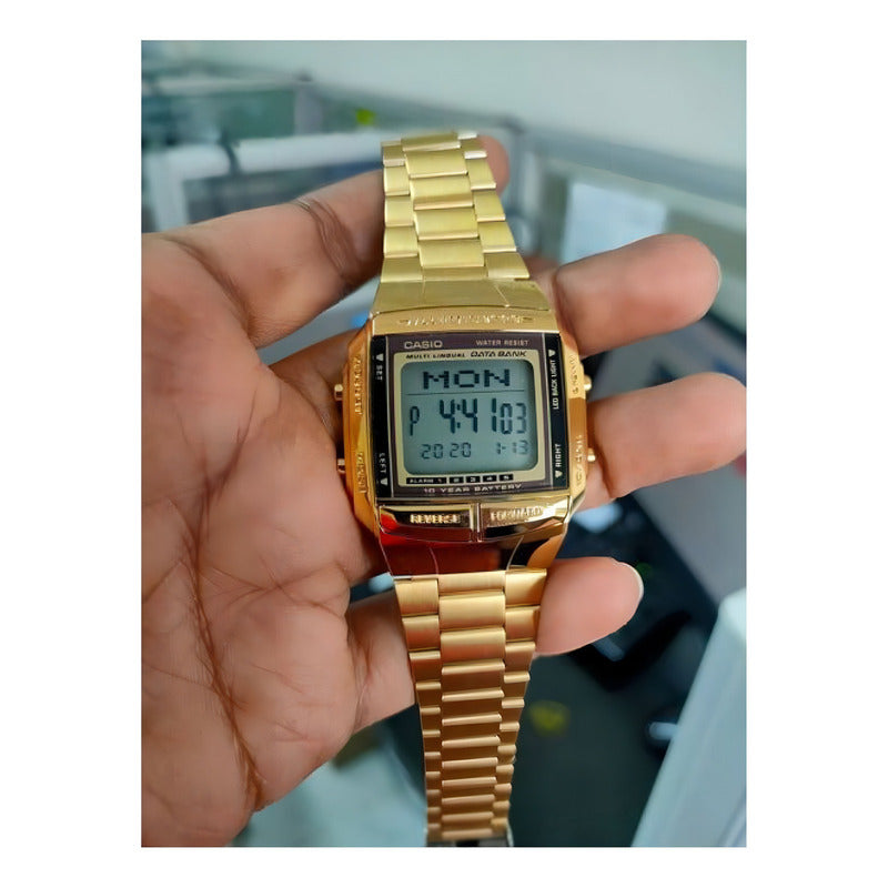 Reloj Casio Db-360g Hombre Gold Vintage Dorado Dorado Gris