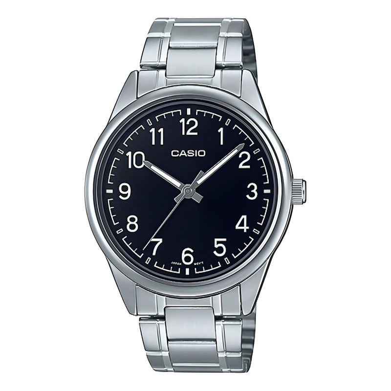 Reloj Casio Mtp-v005d-1b4 Hombre Acero Plata Full Color De La Correa