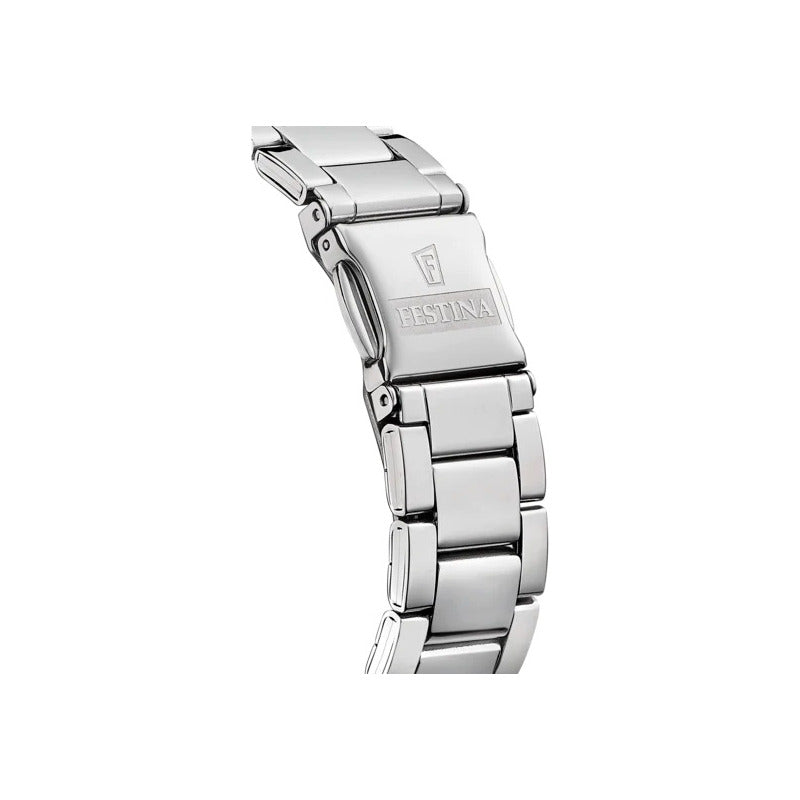 Reloj Festina Mujer Acero Con Piedras F16790/a Plateado Blanco