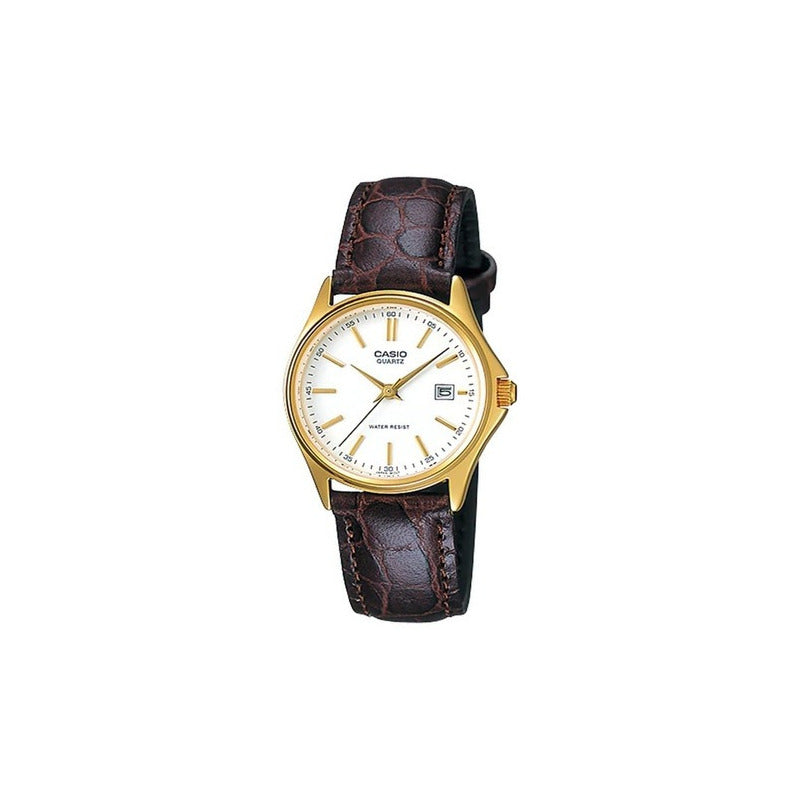Reloj Casio De Dama Ltp-1183q-7a Piel |watchito Blanco