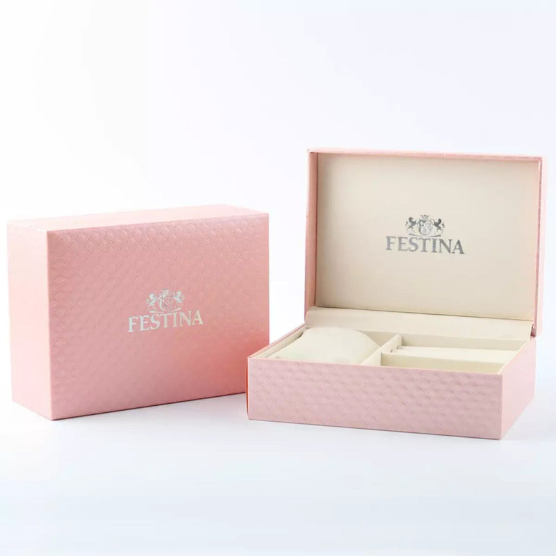 Reloj Festina Boyfriend Mujer Acero Inoxidable F16790e Plateado Violeta