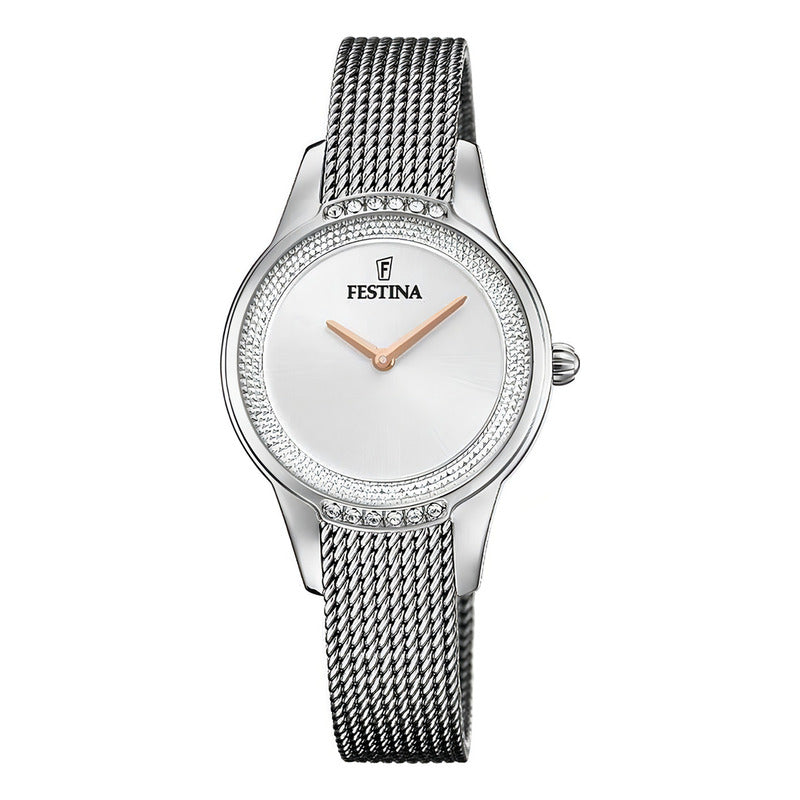 Reloj Festina Dama F20494.1 Mademoiselle Acer Fondo Plateado